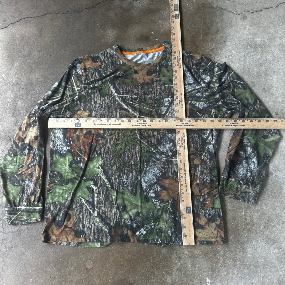 Mossy Oak Long Sleeve Shirt Mens XL Camo Excellent Break-Up Country Pocket Tee - Picture 4 of 4